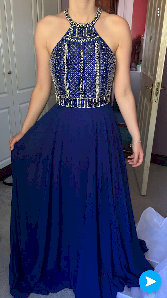 Size 68 royal blue debs dress