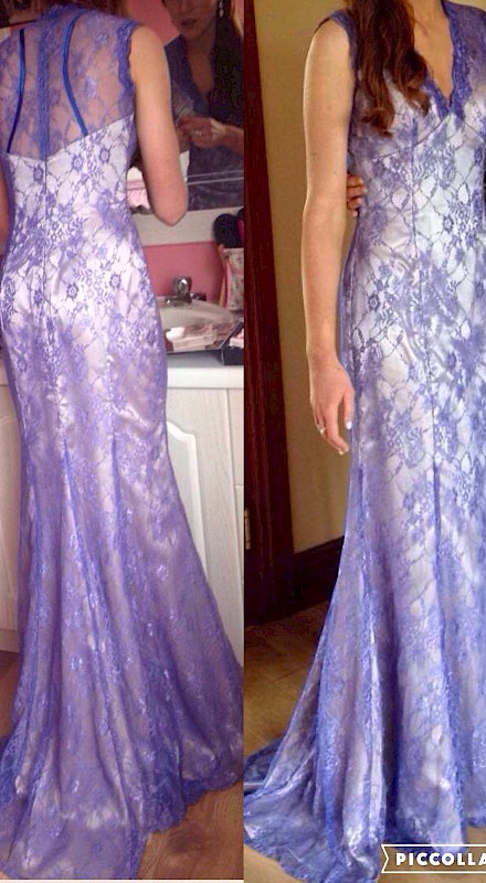 Lavender Lace detailed dress