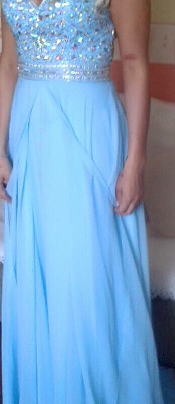 Sky Blue Debs Dress