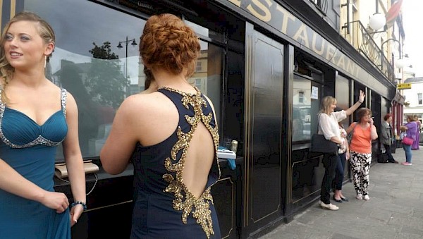 Navy Italian Debs dress for sale