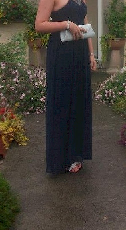 Navy Halter neck Debs Dress for Sale