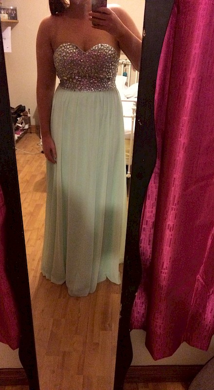 Light Green Debs Dress for sale