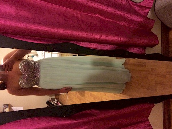 Light Green Debs Dress for sale
