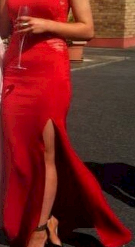 Red debs dress,shoes &amp; bag