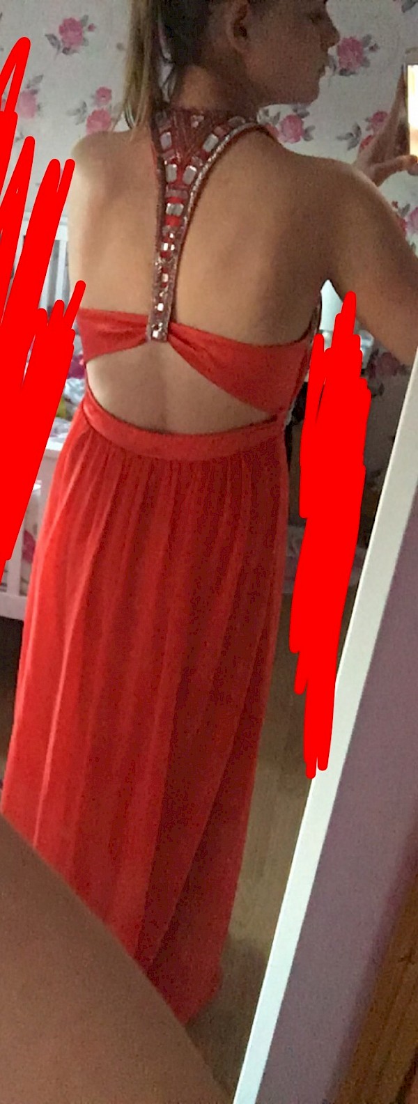 New red/orange dress