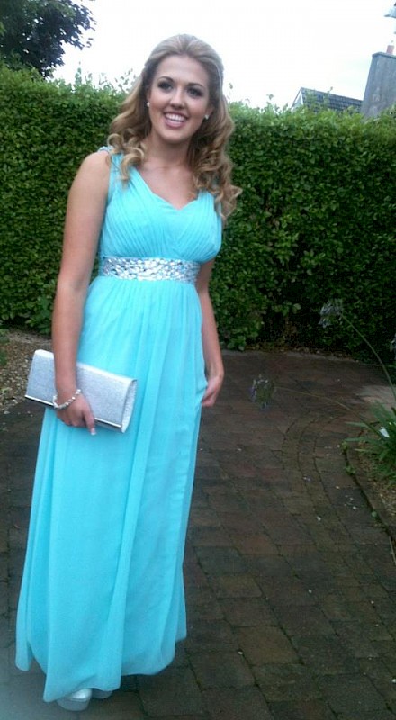 Aqua blue dress