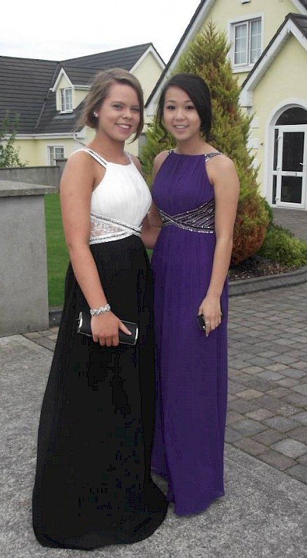 Elegant purple debutantes dress