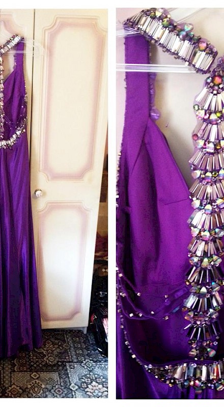 Stunning Royal Purple Debs Dress