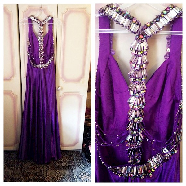 Stunning Royal Purple Debs Dress