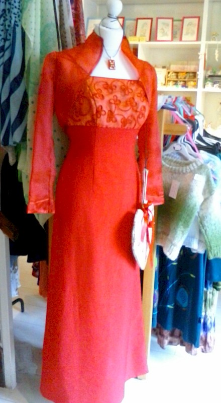 Red Dress with Bolero