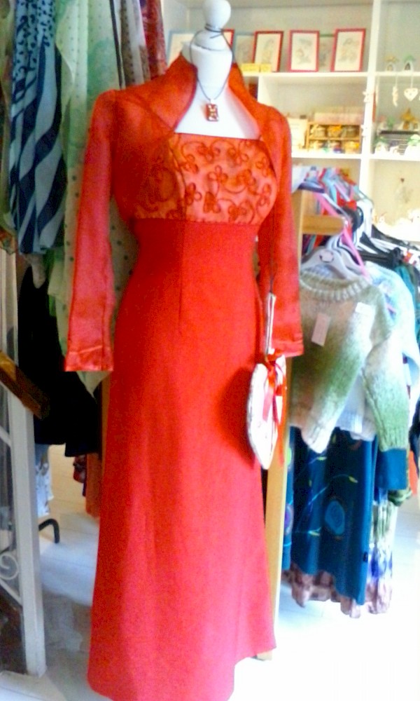 Red Dress with Bolero