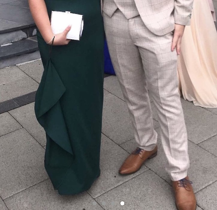 Green Embellished Debs Dress