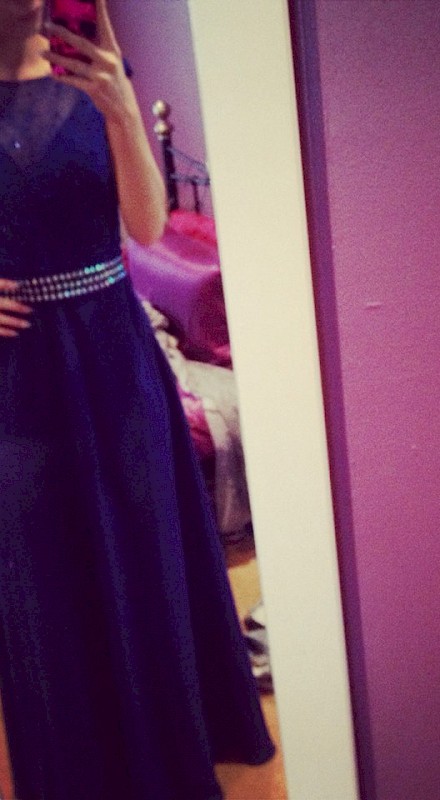 Royal Blue A-Line Debs Dress