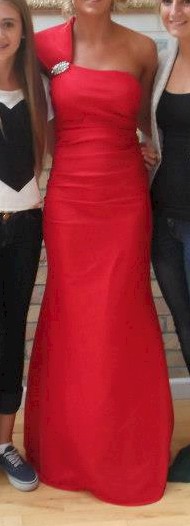 Red One Shoulder Dress