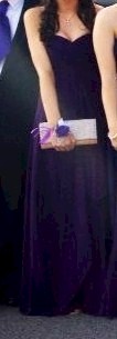 Dark purple debs dress