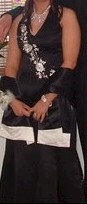 Black and white dress