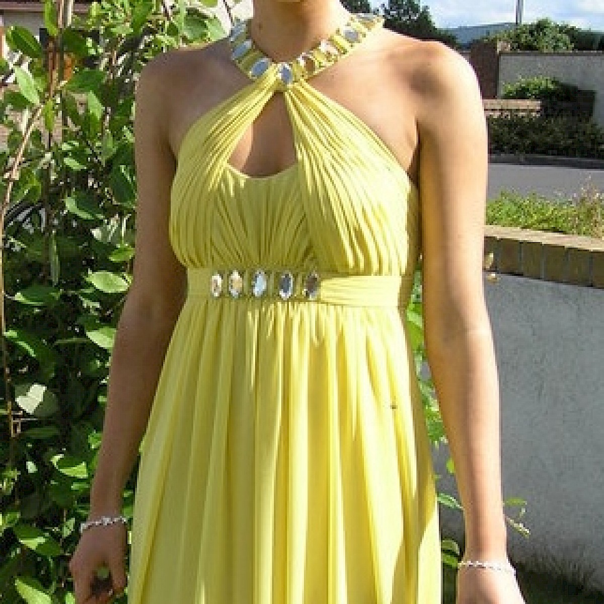 Yellow debs dress