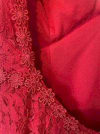 Backless with hook at neck