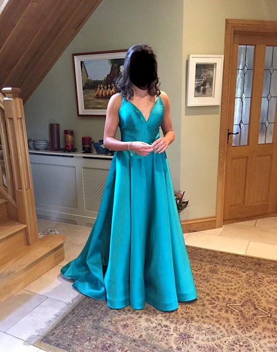 Stunning green deb dress