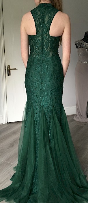 Emerald green dress
