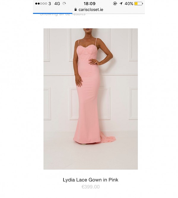 Caris Closet pink debs dress