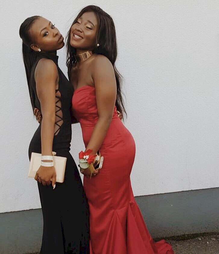 BURGUNDY RED SATIN DEBS DRESS