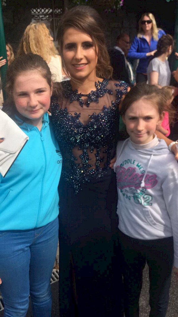 Navy sequence open back debs dress