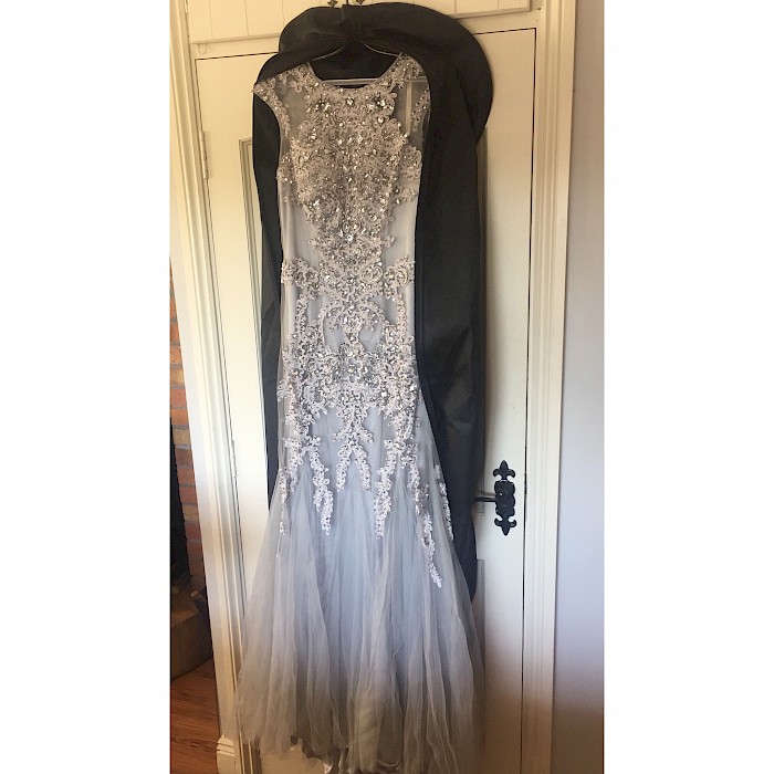 Grey/Silver Embellished Debs Dress