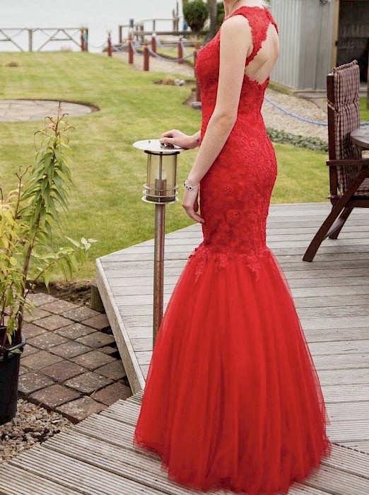 Red debs dress